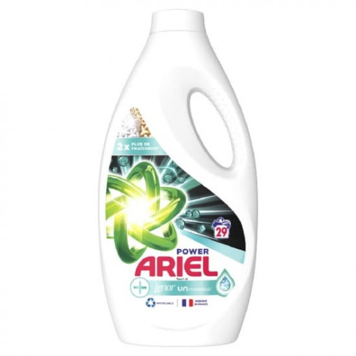 Detergent lichid Ariel Power + Lenor Unstoppables 29 spalari 1450 ml
