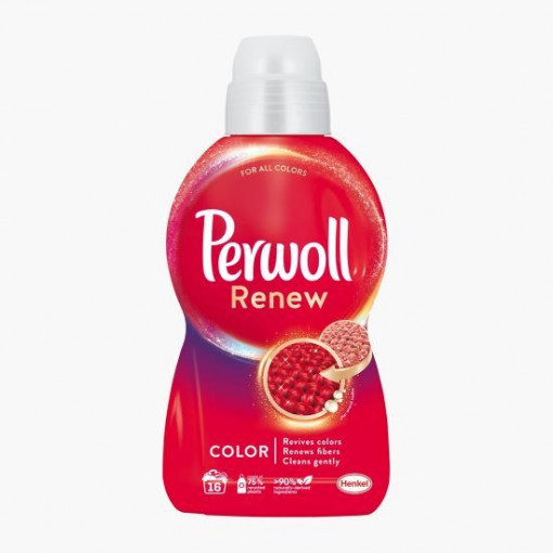 Detergent lichid pentru haine colorate Perwoll Renew Advanced Color 18 spalari 990 ml