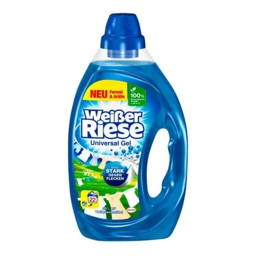 Detergent lichid, Weisser Riese Universal Gel Extra Stark Gegen Flecken 22 spalari 1.1 L