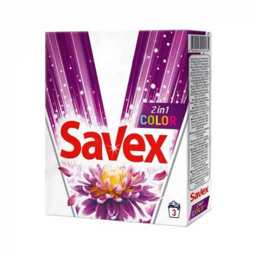 Detergent pentru rufe colorate Savex Automat 2in1 Color 300g