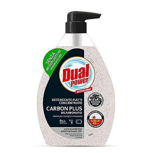 Detergent vase spalare manuala Dual Power Professional Carbon Plus Bicarbonato, 600 ml