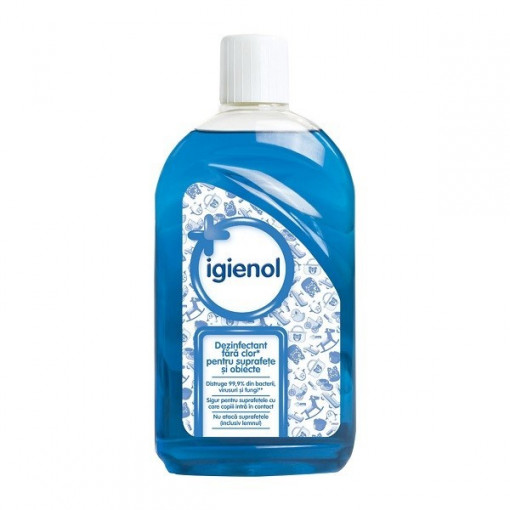 Dezinfectant fara clor pentru suprafete si obiecte Igienol Blue Fresh 1l