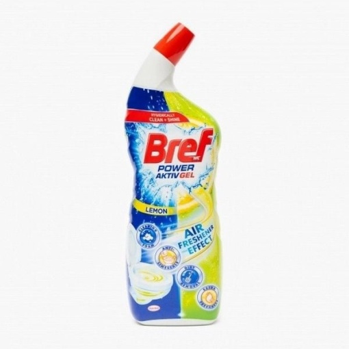 Gel anticalcar pentru vasul de toaleta Bref Wc Hygienically Clean & Shine Lemon 700 ml