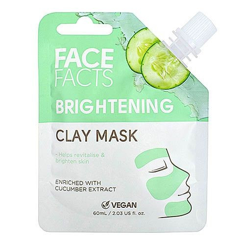 Masca revitalizanta pentru fata cu argila si extract de castravete Face Facts Brightening 60 ml - Img 1