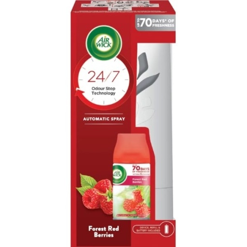 Odorizant camera aparat + rezerva Air Wick 24/7 Automatic Spray Forest Red Berries 250 ml
