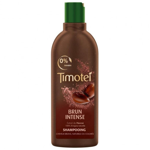 Sampon pentru par brun cu extract de henna Brun Intense Timotei 400 ml