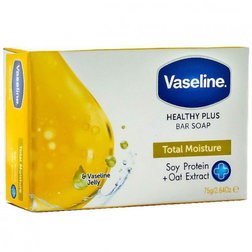 Sapun solid Vaseline Total Moisture Soy Protein + Oat Extract 75 g