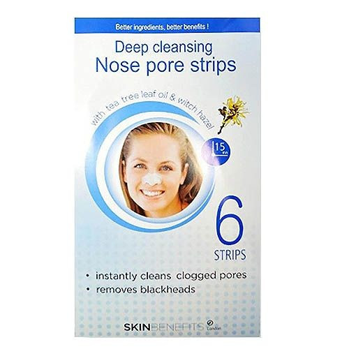 Stripuri pentru nas cu ulei din arbore de ceai, Skin Benefits Nose pore strips 6 buc