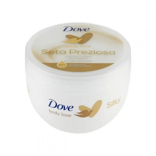 Crema de corp nutritiva Dove Seta Preziosa Silky 300 ml