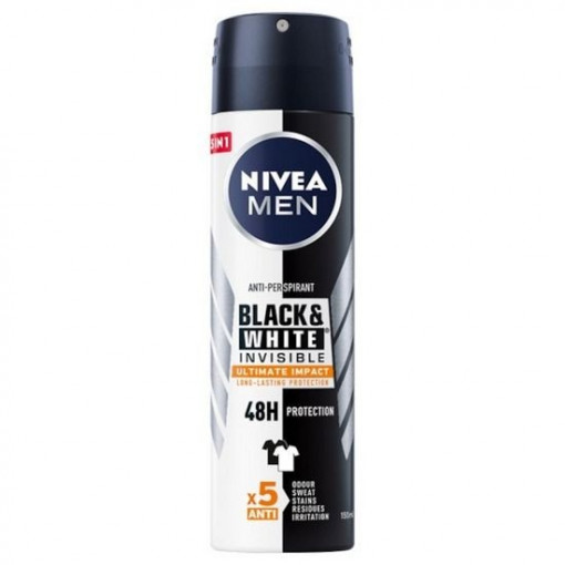 Deodorant antiperspirant Nivea Men Black & White Invisible Ultimate Impact spray 150 ml