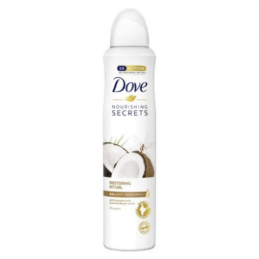 Deodorant antiperspirant spray Dove Restoring Ritual Coconut & Jasmine, 250 ml
