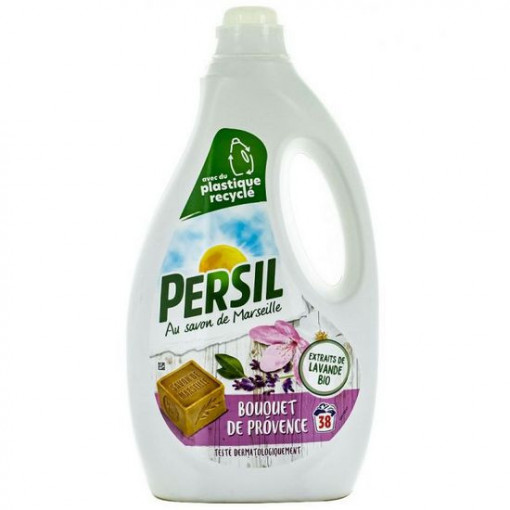 Detergent lichid, Persil au savon de Marseille, Bouquet de Provance, Lavande Bio, 38 spalari 1.9 L