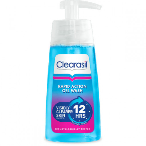 Gel pentru fata, Clearasil® Rapid Action Gel Wash, 150 ml