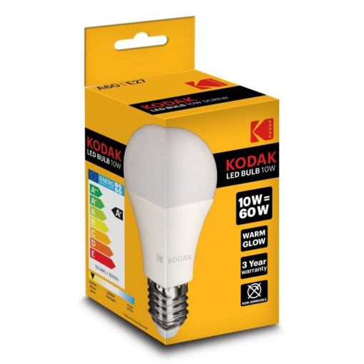 Kodak Led Bulb bec led E27 60W lumina calda