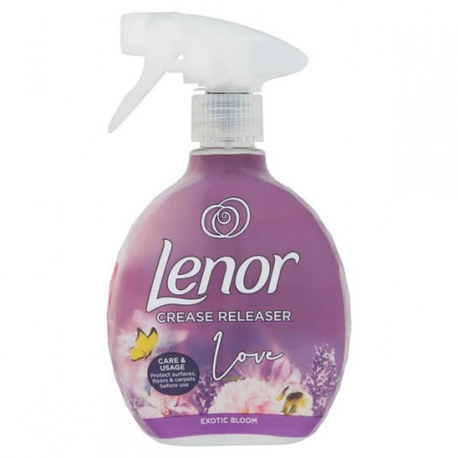 Odorizant textile spray anti-sifonare Lenor Exotic Bloom Love 500 ml