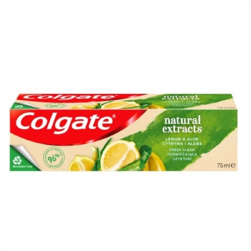 Pasta de dinti Colgate Natural Extracts Lemon & Aloe 75 ml
