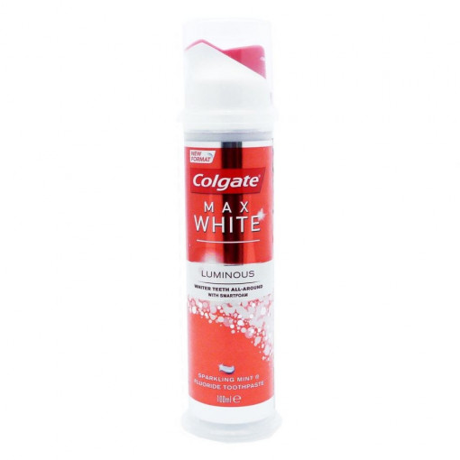 Pasta de dinti cu pompa Colgate Max White Luminous 100 ml