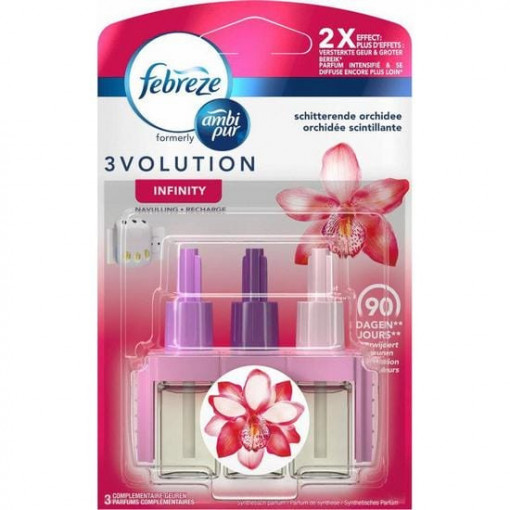 Rezerva odorizant electric Febreze Ambi Pur 3Volution Infinity Orchidee 20 ml