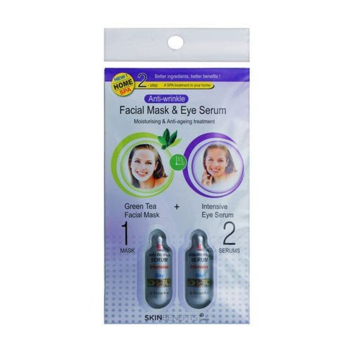 Skin Benefits Anti-Wrinkle Facial Mask & Eye Serum masca fata+2 fiole ser anti-rid