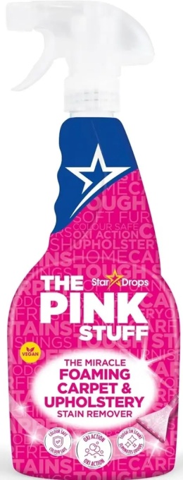Solutie de pete cu spumă pentru covoare și tapițerie, The Pink Stuff, 500 ml
