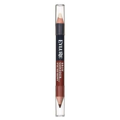 Creion duo pentru sprancene nr.20 Mid Brown & Highlighter Eylure Brow Contour