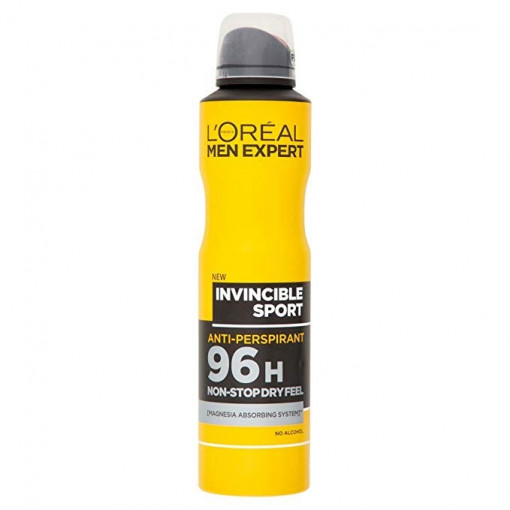 Deodorant antiperspirant spray L'Oreal Men Expert Invincible Sport 96H 250 ml