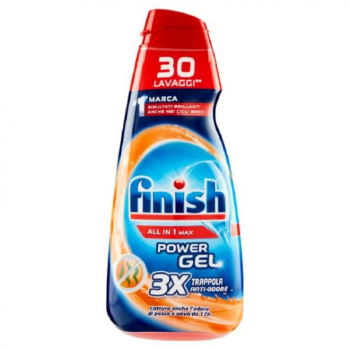 Detergent Gel Anti Mirosuri Pentru Masina De Spalat Vase Finish All In