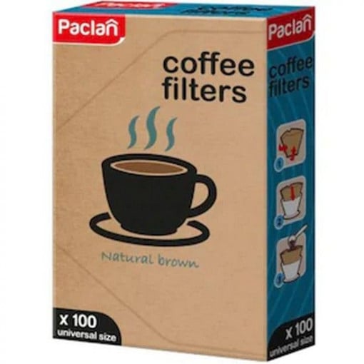 Filtre cafea nr.4 Natural Brown 100 buc/cutie Paclan