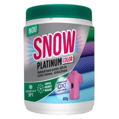 Pudra anti-pete pentru haine colorate Snow Platinum Color 400 g