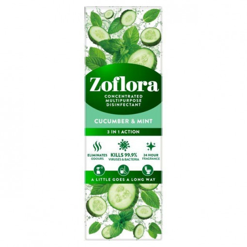 Solutie multi-suprafete Zoflora Cucumber & Mint concentrat 250 ml