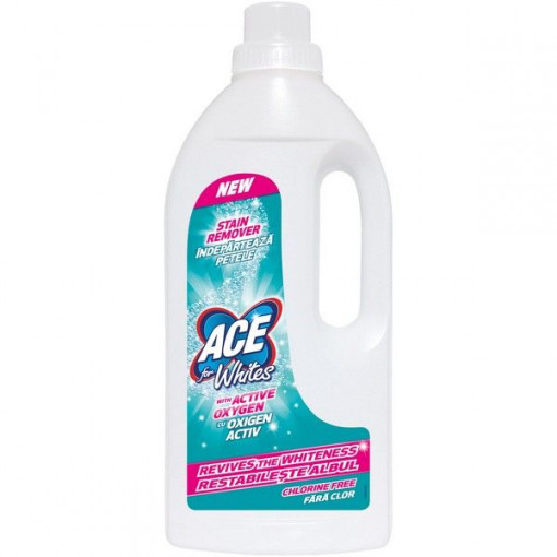 Ace Whites solutie lichida impotriva petelor cu oxigen activ pentru rufe albe 1l