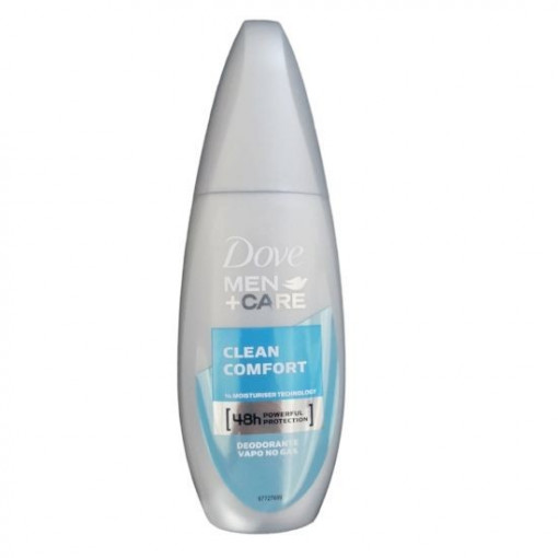 Deodorant anti-transpirant, Deo Vapo spray fara gaz Dove Men+Care Clean Comfort 75 ml