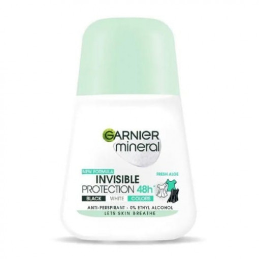 Deodorant antiperspirant roll-on Garnier Invisible Protection 48h 50 ml