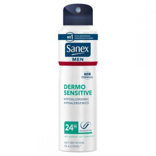 Deodorant antiperspirant spray Sanex Men Dermo Sensitive Hypoallergenic 200 ml