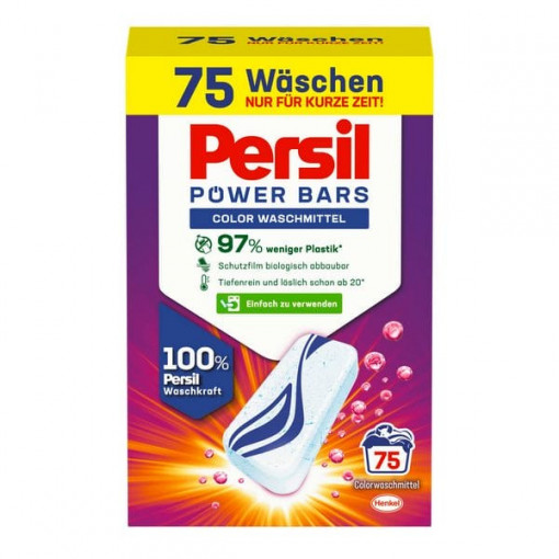 Detergent tablete color Persil Power Bars Color Waschmittel 75 buc 2.2125 kg