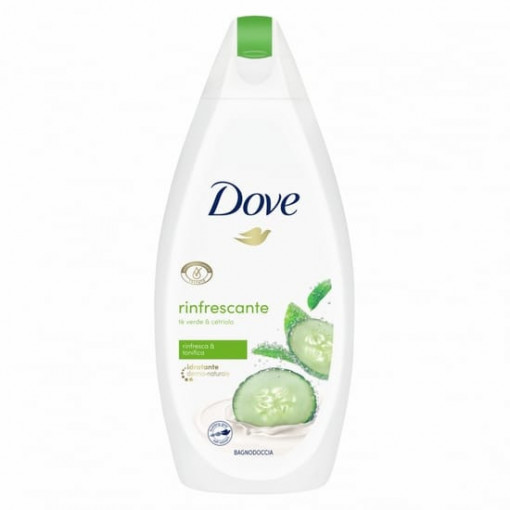 Gel de duș Dove Refreshing cu Castravete și Ceai Verde 250 ml