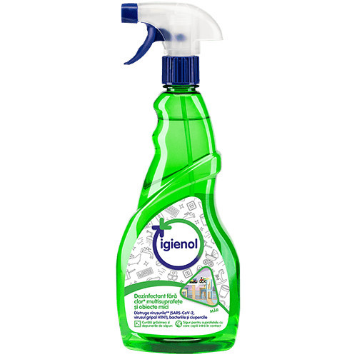 Igienol Multi-action Mar verde dezinfectant fara clor suprafete mici spray 750 ml