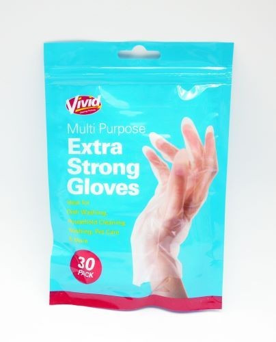 Manusi menaj , medium, Vivid Multi Purpose Extra Strong 30 buc