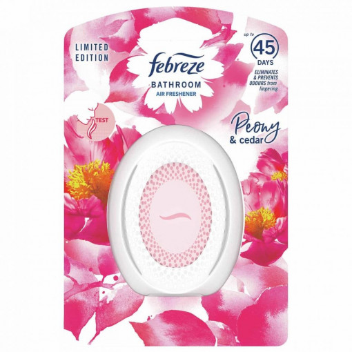 Odorizant pentru baie Febreze (Ambi Pur) Peony & Cedar, 45 zile, 7.5 ml
