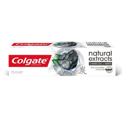 Pasta de dinti Colgate Natural Extracts Charcoal + White 75 ml