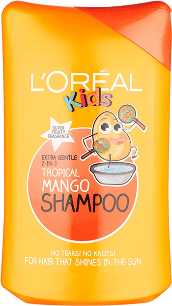 Sampon extra delicat pentru copii, L'Oreal Kids 2in1 Tropical Mango, 250 ml