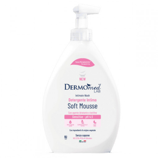Sapun intim spuma Dermomed Lab Soft Mousse Sensitive 600 ml