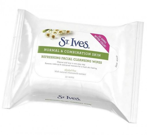 Servetele demachiante St.Ives cu extract de musetel pentru ten normal/mixt 35 buc