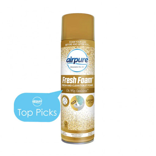 Spuma parfumata anticalcar pentru vasul de toaleta Airpure Fresh Foam Oh My Goddess 500 ml
