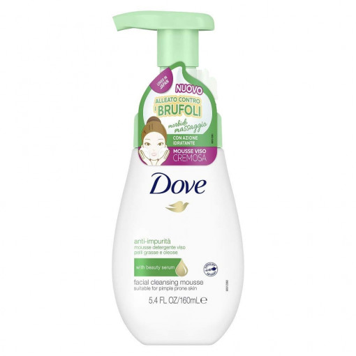 Spuma purificatoare de curatare a fetei Dove Anti-Impurita Mousse 160 ml