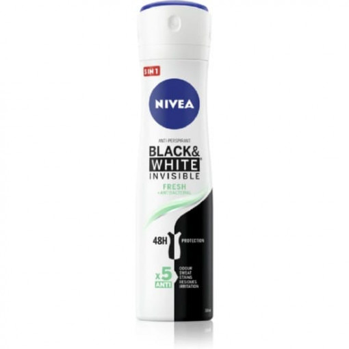 Deodorant antiperspirant spray Nivea Black & White Invisible Fresh 150 ml