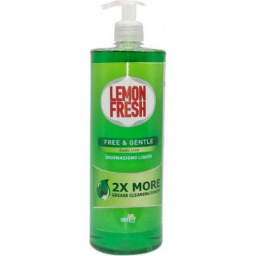 Detergent de vase, Lemon Fresh Free & Gentle, Exotic Lime, 1000 ml