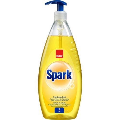 Detergent lichid pentru vase spalare manuala Sano Spark Lamaie, 1l