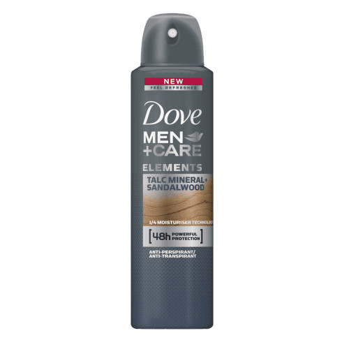 Dove Men + Care Elements Talc Mineral + Sandalwood deodorant antiperspirant spray 150ml