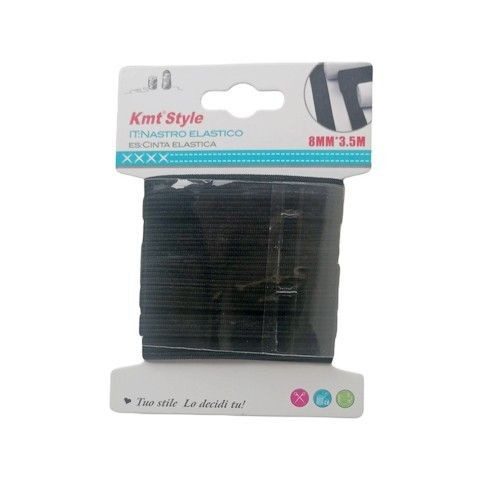 Elastic negru 10 mm x 3.m, Kmt Style